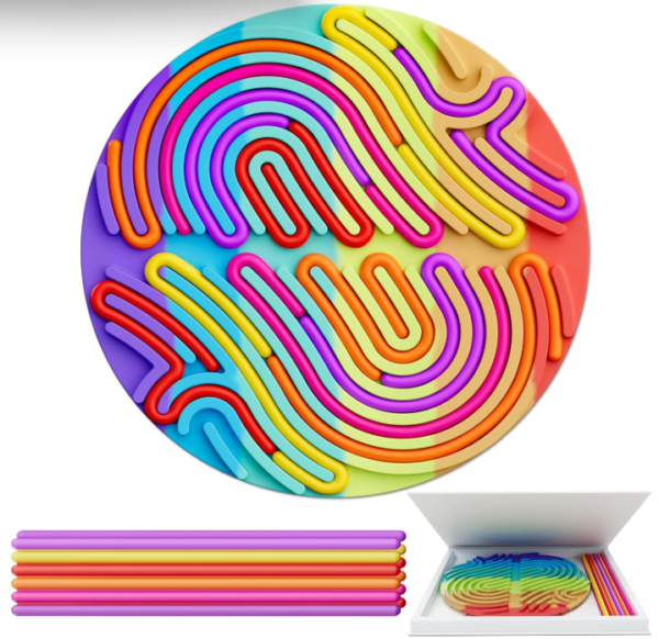 Sensory Fidget Toys for Kids Toddler Boys ,Sensory Activity Board for Stress Anxiety Autistic ADHD, Calm Down Travel Airplane Essentials Toys for 3+ Year Old, Stuffers Gifts for Teens Girls