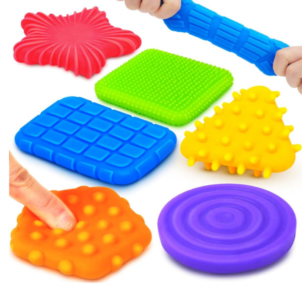 Squishy Sensory Toys for Kids Toddlers: Super Soft & Textured Sensory Fidget Toy for Autistic Children Special Needs | Stress Calming Toys for Kids | Baby Stocking Stuffers Fidget Toy for Autism, ADHD