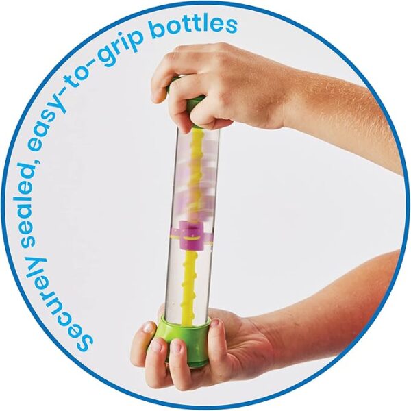hand2mind Sensory Fidget Tubes, Calming Toys for Kids, Occupational Therapy Toys, Play Therapy, Stress Relief Toy, Comfort Items for Anxiety, Calm Down Corner Supplies (Set of 4) - Image 3