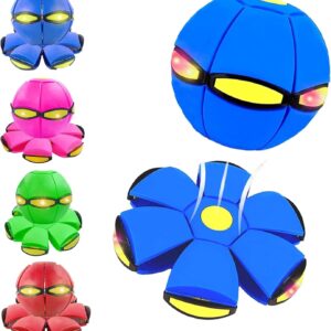 Magic Metaball Flying Saucer,Magic Ball,Parent-Child Interaction, Dual Form Freely Switchable, with 6 Light, Suitable for Indoor & Outdoor Use